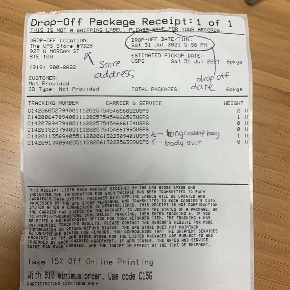 Tracking Information For Mia Package - image 1